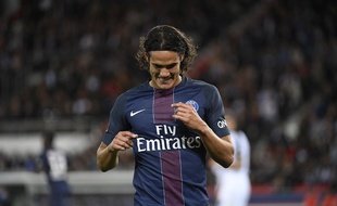 Edinson Cavani lors du match entre le PSG et Metz le 21 août 2016.