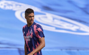 Raphaël Varane lors du match Real-Villarreal le 22 mai 2021