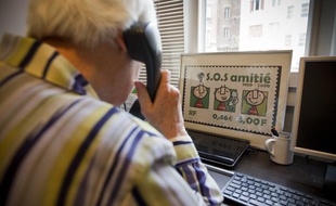 Un bénévole de Sos Amitié (illustration).