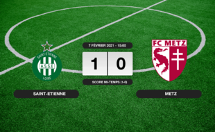 ASSE - Metz: Succès 1-0 de l'ASSE face à Metz