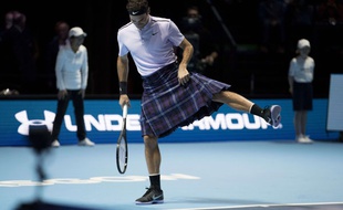 Roger Federer dans sa nouvelle tenue pour 2018.