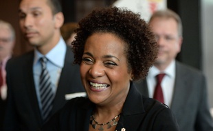 Michaëlle Jean, le 30 novembre 2014, à Dakar.