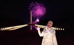 La chanteuse Katy Perry à l'investiture de Joe Biden et Kamala Harris