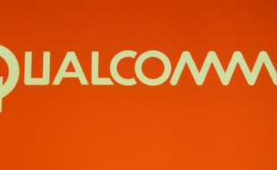 Le logo de la société Qualcomm vu à Las Vegas le 10 janvier 2013