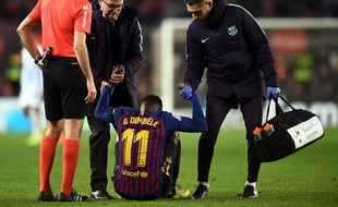 Ousmane Dembélé pourrait manquer le match face à Lyon.
