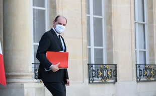 Le Premier ministre Jean Castex à sa sortie de l'Elysée, le 24 février 2021.