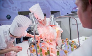 Jérôme Jaegle, 31 ans, habitué des concours de cuisine, vise une place sur le podium du Bocuse d'or mercredi 26 janvier 2011.