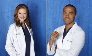 Sarah Drew (Dr April Kepner) et Jesse Williams (Dr. Avery Jackson) dans «Grey's Anatomy».