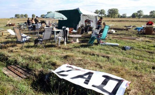 La "Zone à défendre" (Zad) de Bordères-sur-l'Echez (Hautes-Pyrénées), le 30 septembre 2015