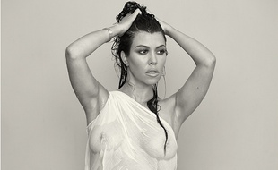 Kourtney Kardashian en une du magazine DuJour