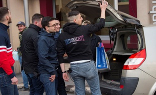 L'ouverture du siège du Bastion social à Marseille, le 24 mars 2018.