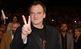 Le réalisateur américain Quentin Tarantino lors de la cérémonie de clôture du 5ème festival Lumière à Lyon, le 20 octobre 2013.