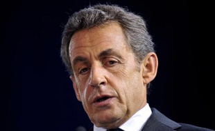 L'ancien président Nicolas Sarkozy le 15 octobre 2014 à Saint-Cyr-sur-Loire