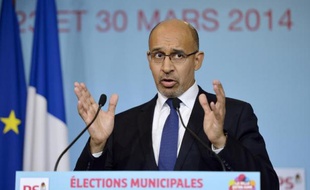 Le Premier secrétaire du PS Harlem Désir le 24 mars 2014 à Paris