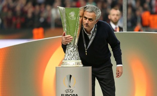 José Mourinho a remporté la Ligue Europa avec Manchester United, le 24 mai 2017.