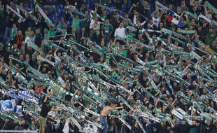 Des supporters stéphanois à Rome en octobre 2015.