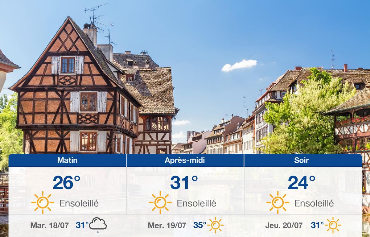 Météo Strasbourg: prévisions du lundi 17 juillet 2023