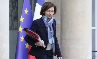 Florence Parly à la sortie du Conseil des ministres, en mars 2020