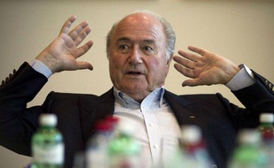 Le président actuel de la Fifa, Sepp Blatter, candidat à sa réélection, pendant une interview en mai 2011.