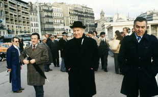 Gaston Defferre le 27 février 1978 à Marseille