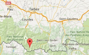 Localisation de Gavarnie, dans les Hautes-Pyrénées.