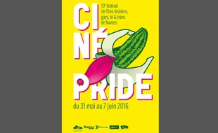 L'affiche prévisionnelle de la 13e édition du festival Cinépride, programmée du 31 mai au 7 juin.