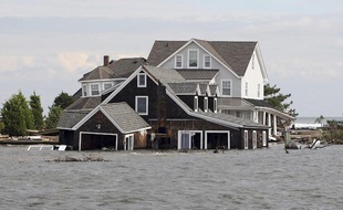 Les conséquences du passage de l'ouragan Sandy dans le New Jersey (Etats-Unis), le 2 novembre 2012.