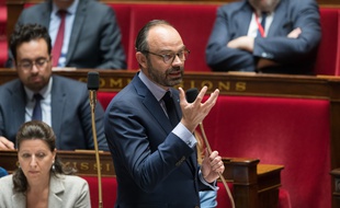 Edouard Philippe durant la séance hebdomadaire de questions au gouvernement, le 27 mars 2018.