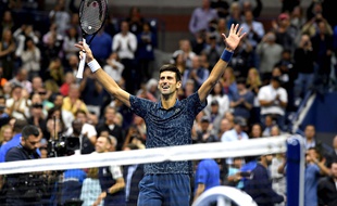 Novak Djokovic a remporté l'US Open face à Juan Martin Del Potro, le 9 septembre 2018.