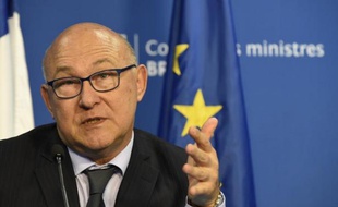 Le ministre des Finances Michel Sapin, le 7 mai 2015 à Bruxelles
