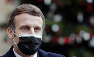 Emmanuel Macron à l'Elysée, le 16 décembre 2020.