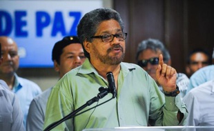 Ivan Marquez, le représentant des Farc aux négociations de La Havane, le 29 mai 2015