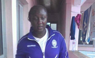 La gardienne de but camerounaise Jeanine Christelle Djomnang.