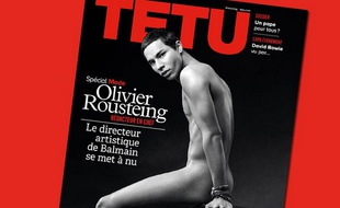 Olivier Roustain en une de Têtu, mars 2015
