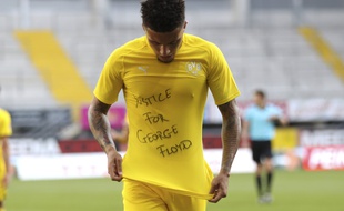 Le joueur du Borussia Dortmund, Jadon Sancho