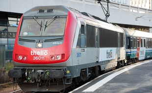 Un train de la compagnie Thello.