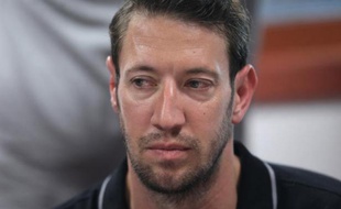 Le champion olympique de natation Alain Bernard, en avril 2014 à Chartres