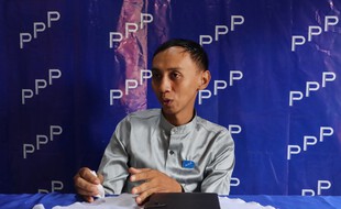 Myo Min Tun, candidat aux prochaines élections en Birmanie, à Myanmar.