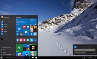 Windows 10: Le menu Démarrer fête son comeback.