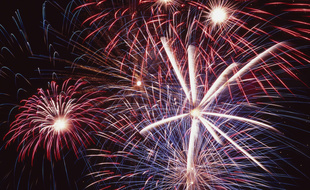 Illustration d'un feu d'artifice.