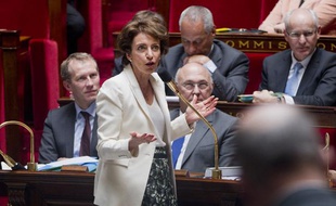 Marisol Touraine, lors des questions au gourvernement à l'Assemblée Nationale, le 10 avril 2013.