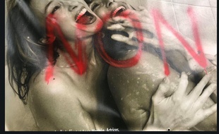 L'exposition du photographe Olivier Ciappa, vandalisée par des tags homophobes à Metz.