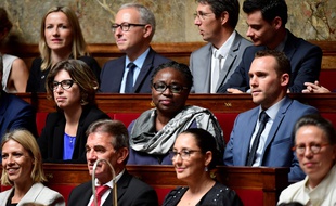 Ramlati Ali à l'Assemblée nationale, le 4,juillet 2017 in Paris. / AFP PHOTO / Martin BUREAU