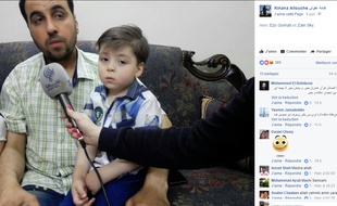 Le petit Omran et son père en juin 2017.