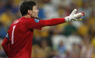 Le gardien de l'équipe de France, Hugo Lloris, le 15 juin 2012