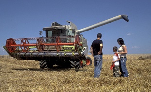 Une agricultrice en famille