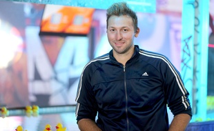 Ian Thorpe en conférence de presse en 2014.