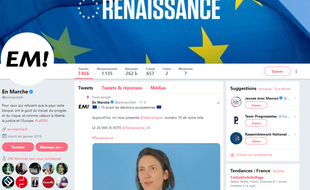Capture d'écran du compte Twitter d'En Marche.