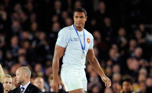 Thierry Dusautoir, élu meilleur joueur de l'année 2011 par l'iRB, après la défaite contre les All Blacks en finale, le 23 octobre 2011.