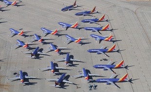 Les Boeing 737 MAX sont cloués au sol depuis le 13 mars 2019